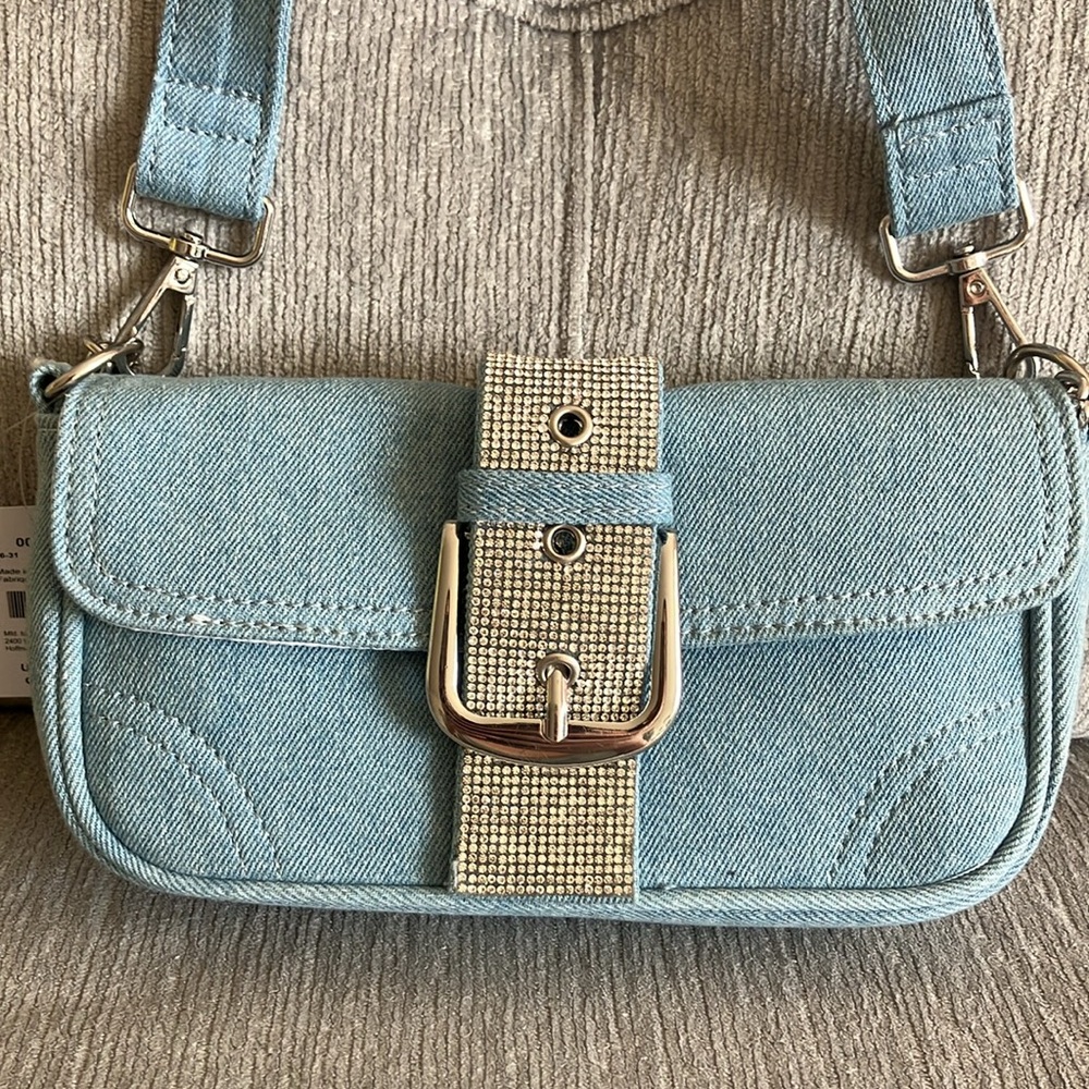 Claire’s Blue Denim Shoulder Bag - Picture 3 of 17